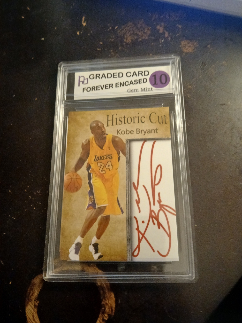Kobe Bryant Historic Cut Autograph Facsimile  Gem Mint 10